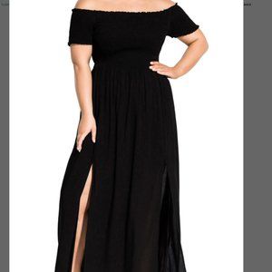 City Chic Summer Passion Off the Shoulder Maxi